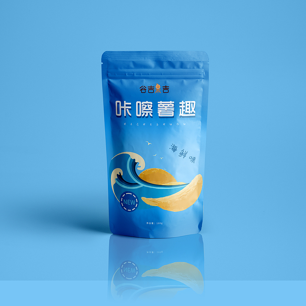 一套插画包装设计,零食包装,坚果包装,果干包装设计