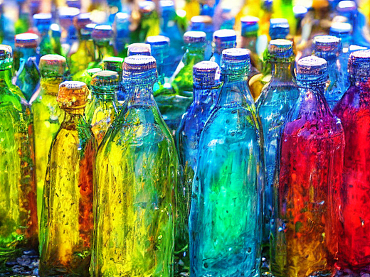 #AI创作实验室#放在阳光下的塑料瓶