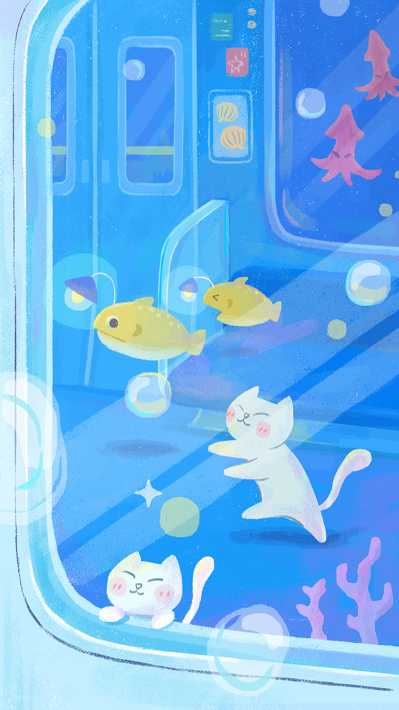 地铁水族馆（图ZMjY2Mjk0NjE2） - 海报 - 站酷设计师LIHUIZI原创素材 - 站酷ZCOOL