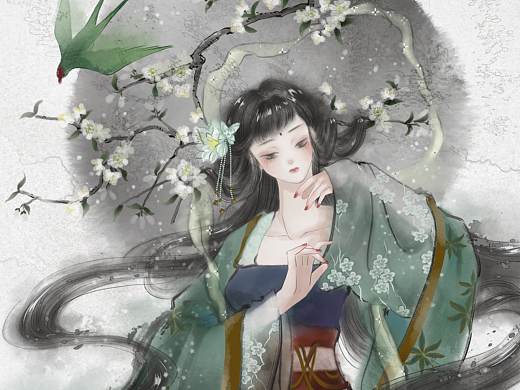 古風(fēng)練習(xí)（個(gè)人主頁(yè)-ZMzk5MjQ1MjA=） - 創(chuàng)作習(xí)作 - 站酷設(shè)計(jì)師喬菲FeifeiQiao原創(chuàng)素材 - 站酷ZCOOL