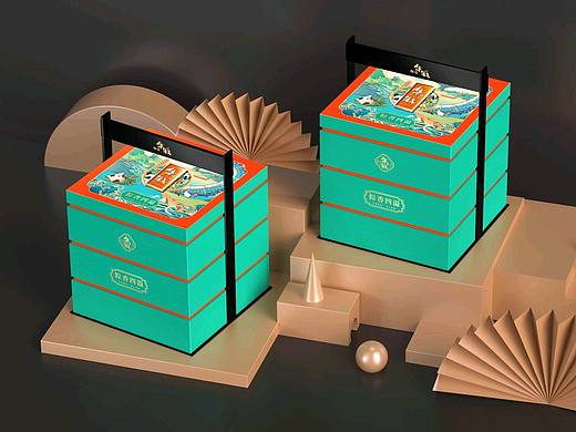 广州巨灵:颐瑞华城2022月饼礼盒包装设计（个人主页-ZNjMwMTExMzY=） - 包装 - 站酷设计师广州巨灵创意设计原创素材 - 站酷ZCOOL