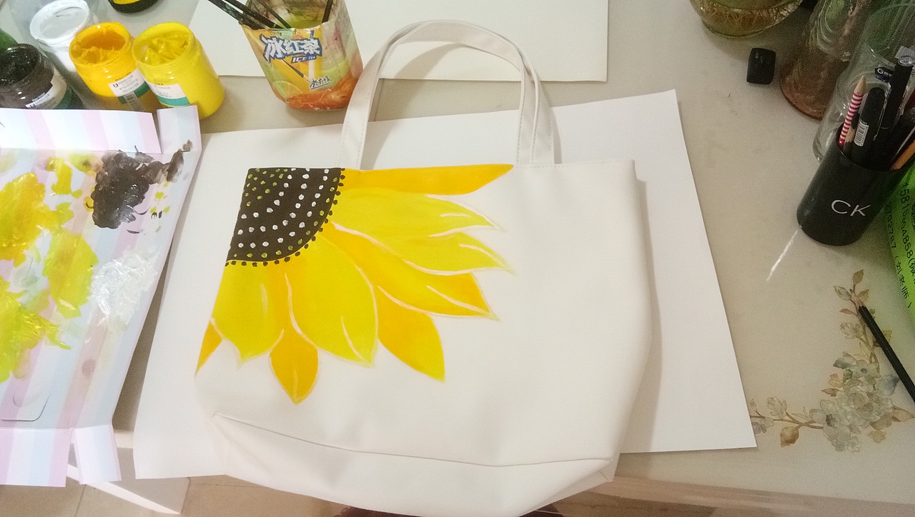 手绘帆布包（图ZMTg1MzExMzg4） - 绘画 - 站酷设计师你微笑时好美tcl原创素材 - 站酷ZCOOL