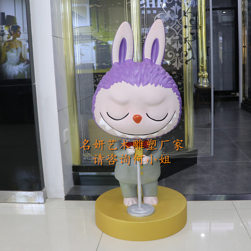 品牌运营建设景观美陈大型玻璃钢卡通兔子公仔造型雕塑（图ZMjE4NTI5MDYw） - 雕塑 - 站酷设计师美陈艺术雕塑原创素材 - 站酷ZCOOL