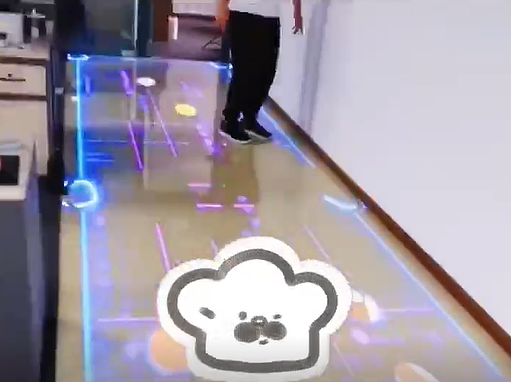 台球还能这么玩——地面投影雷达互动游戏