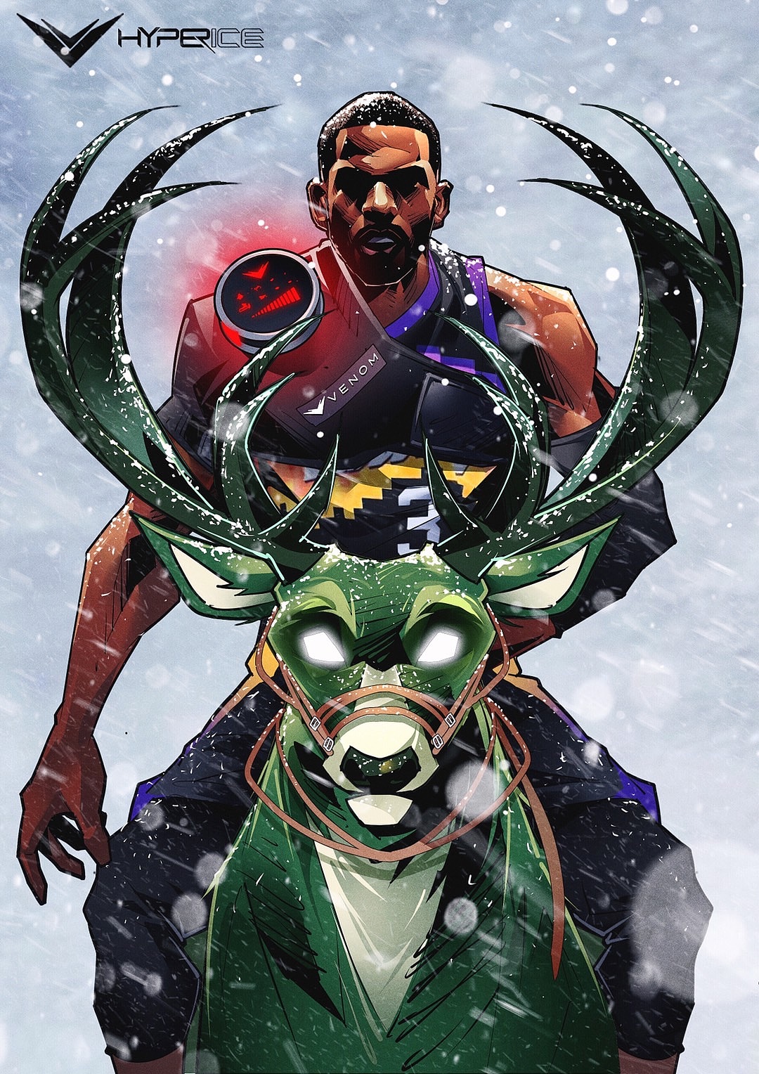 Hperice运动康复篮球NBA季后赛总决赛美漫插画 字母哥（图ZMjYzNzY0NzU2） - 商业插画 - 站酷设计师AceBang原创素材 - 站酷ZCOOL