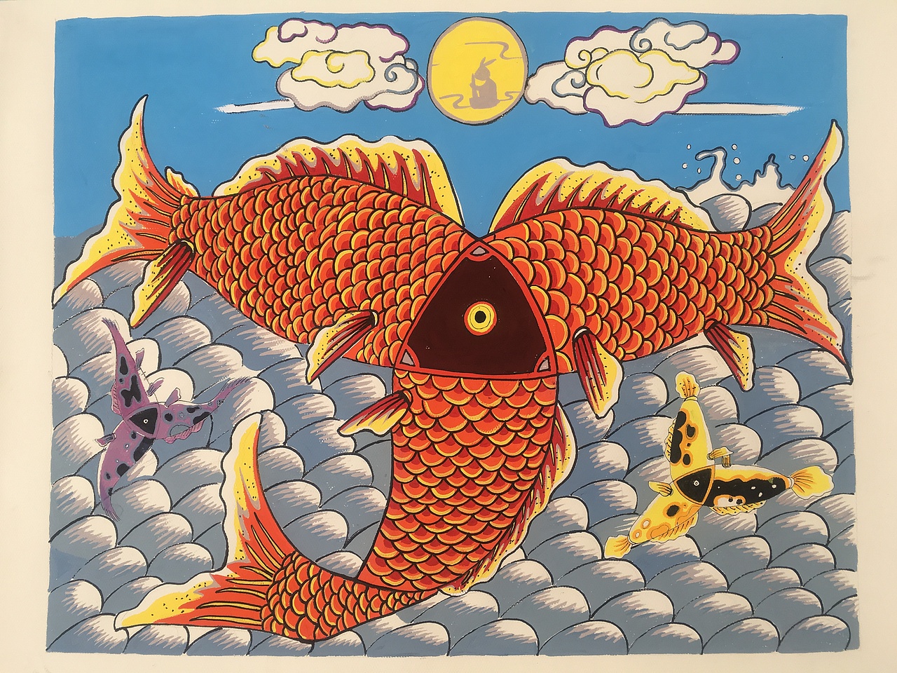 16年—17年视觉传达考研手绘（图ZMTE4OTUyMjEy） - 绘画 - 站酷设计师咖喱鱼丸Polly原创素材 - 站酷ZCOOL