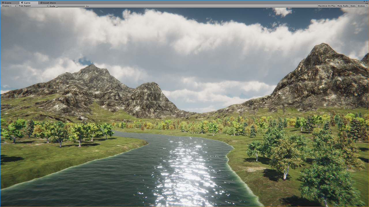 12原创作品三维场景worldmachineunity3d地形山林中世纪城池unity