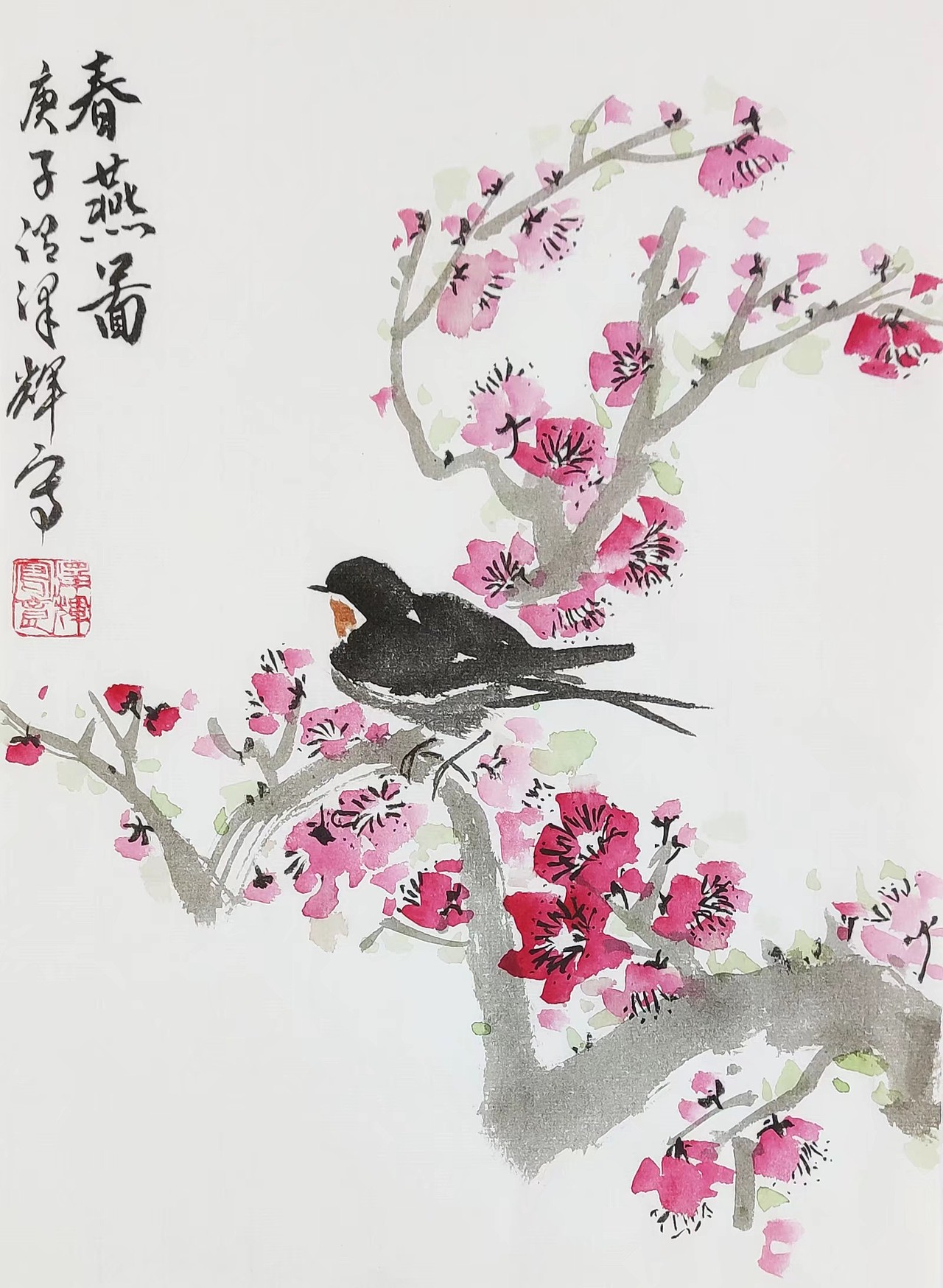 温泽辉水墨画春天系列