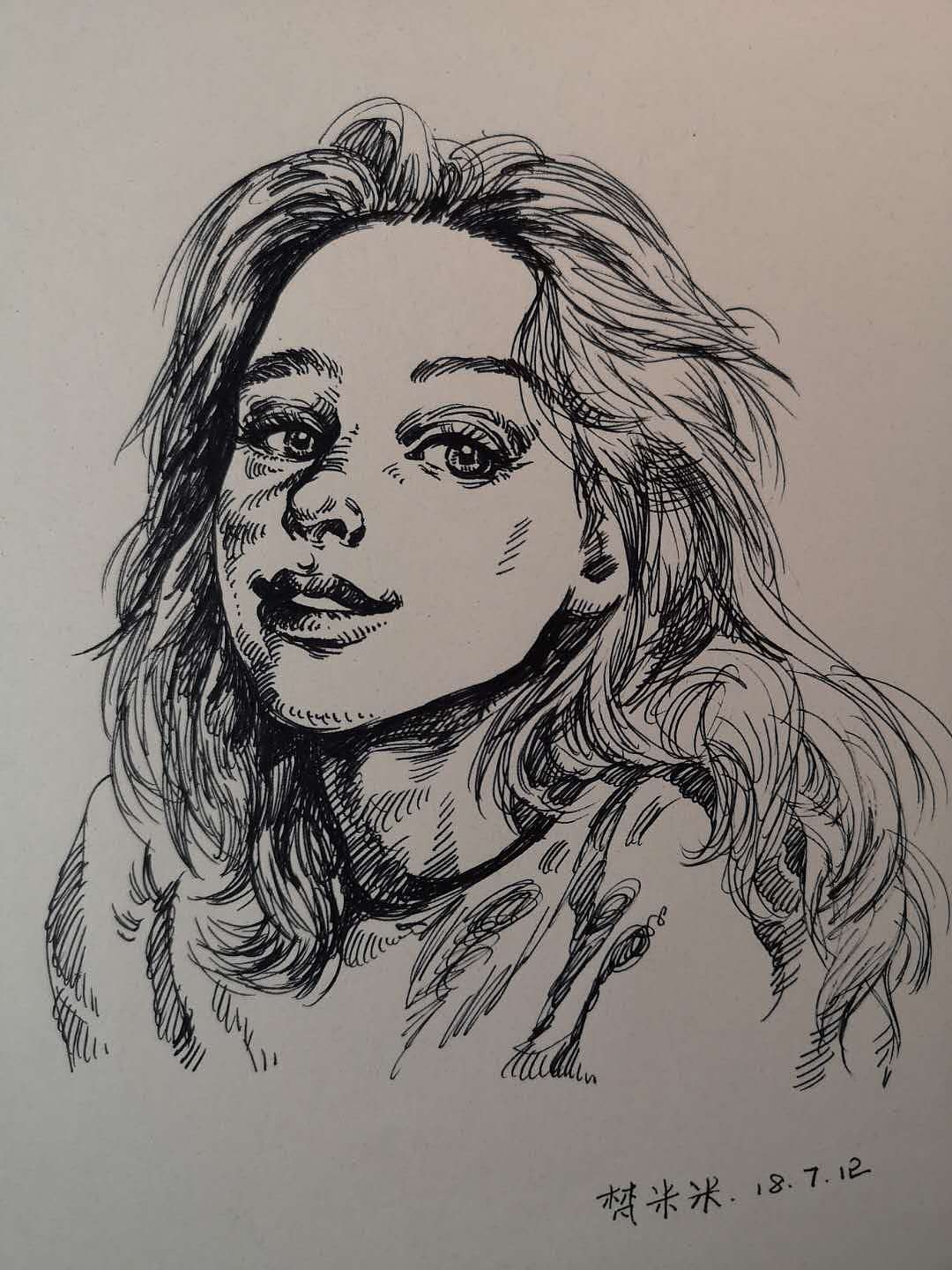 速寫（圖ZMTI4NzM0MjI0） - 繪畫 - 站酷設(shè)計師梵米米原創(chuàng)素材 - 站酷ZCOOL