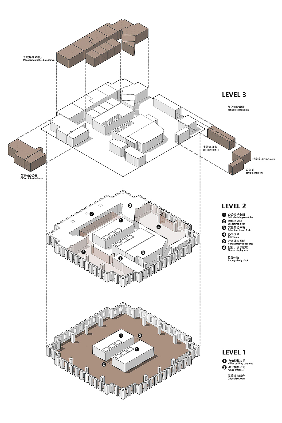 恰如设计赋予空间生命力,往互折叠,参差错落.