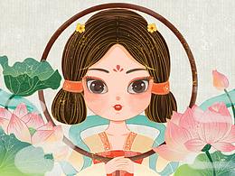 荷塘古夢(mèng)-兒童插畫