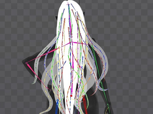 spine练习-头发飘动