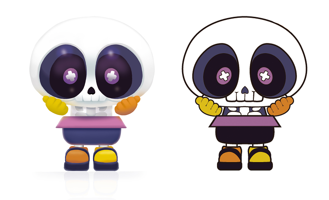 小骷髏IP形象（圖ZMjkyMzc5NjQ0） - IP形象 - 站酷設(shè)計(jì)師霜糖兔司原創(chuàng)素材 - 站酷ZCOOL