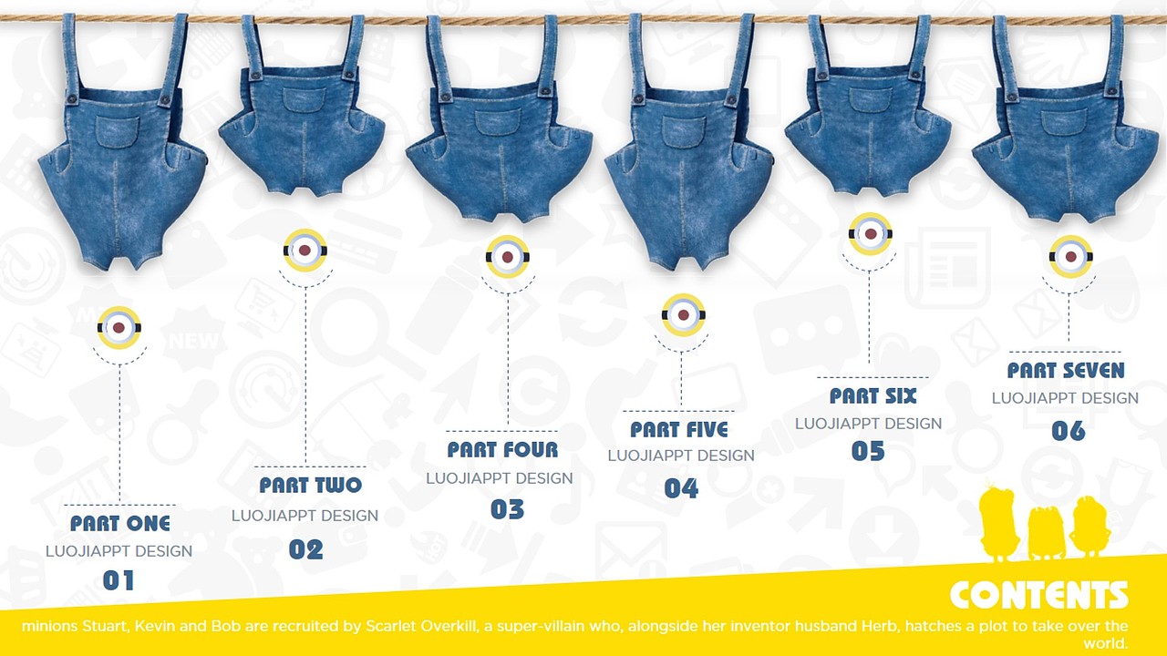 【免费】小黄人PPT模版——《Bello》（图ZMzM5OTMyMTY=） - PPT/Keynote - 站酷设计师零一PPT原创素材 - 站酷ZCOOL