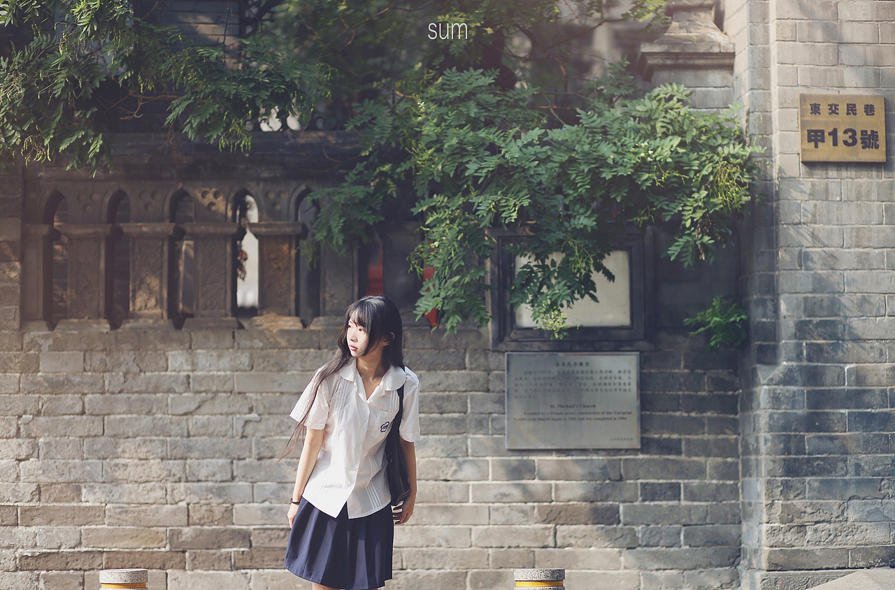 东交民巷的秋天（图ZMjI2MTAwNTQ0） - 人像摄影 - 站酷设计师酥米SUM原创素材 - 站酷ZCOOL