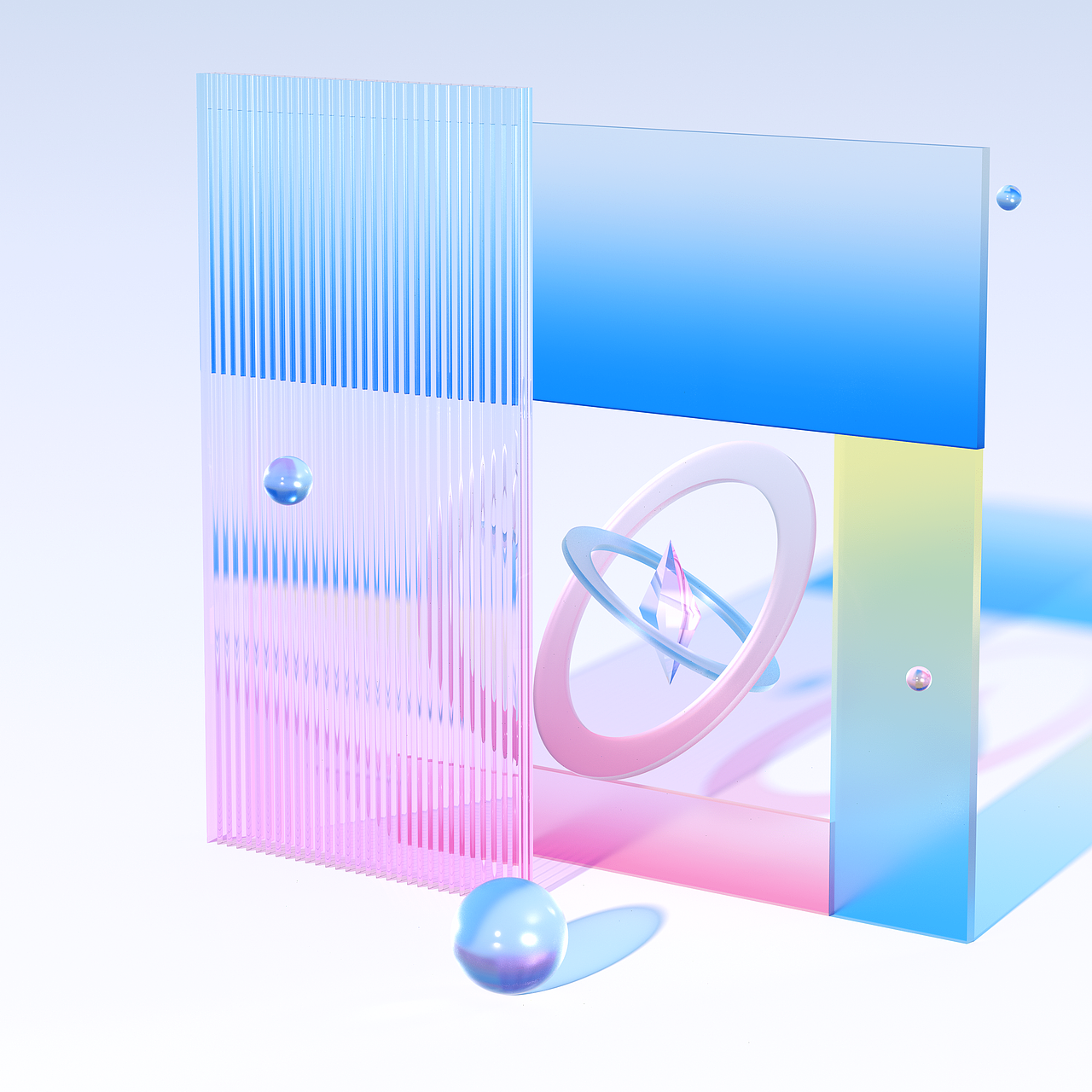 C4D练习 | 玻璃材质