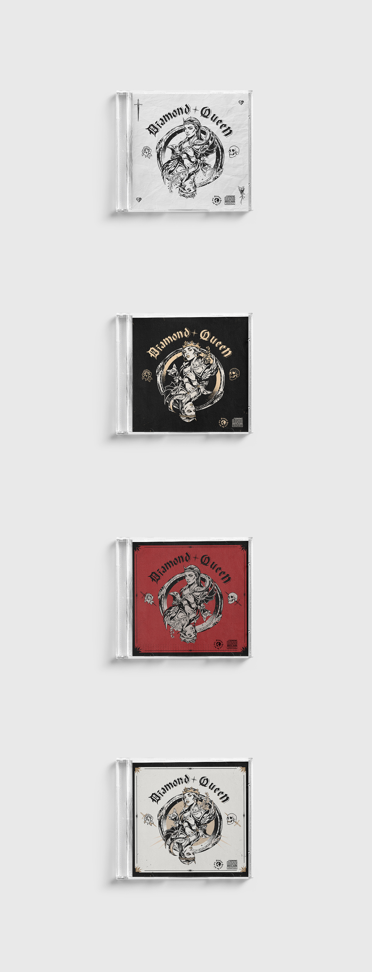 鱼尾纹乐队 EP COVER /DIAMOND QUEEN（图ZMjQ0Njk2NjUy） - 新锐潮流插画 - 站酷设计师如意树原创素材 - 站酷ZCOOL