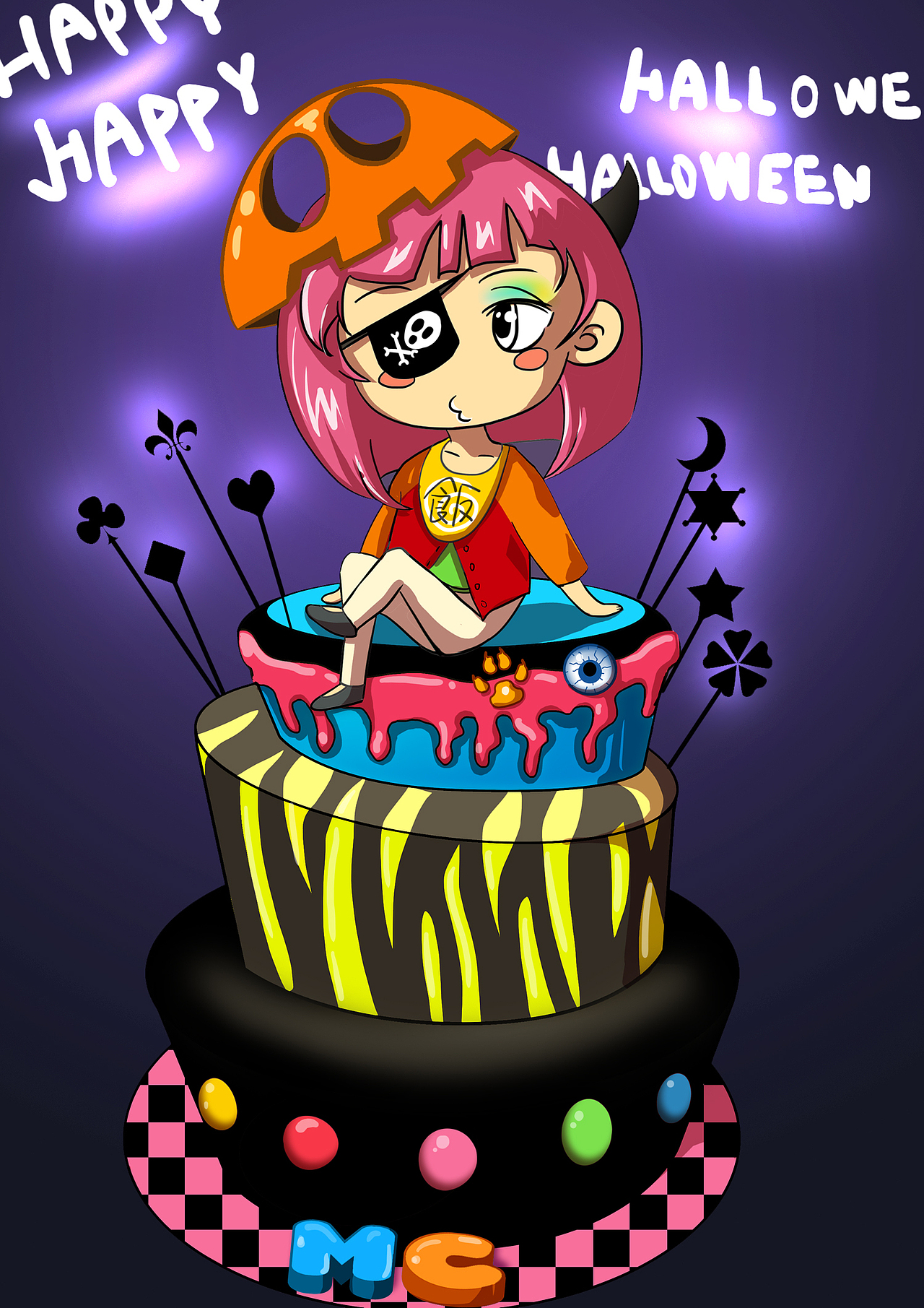 祝我生日快乐（图ZMTE5NDgyNzI=） - 单幅漫画 - 站酷设计师404357801原创素材 - 站酷ZCOOL