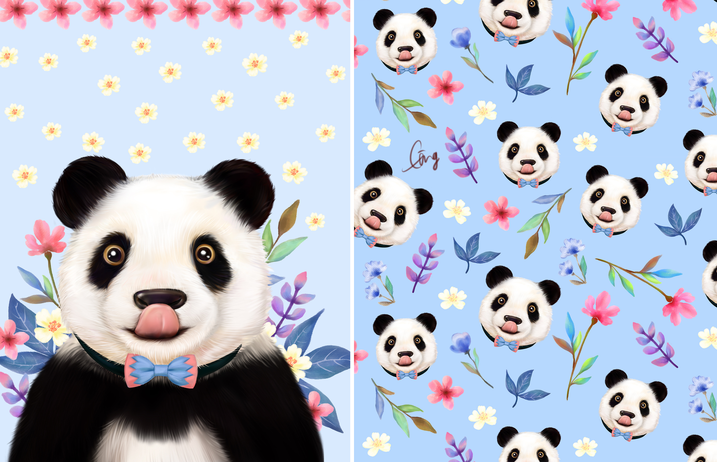 动物花园图案设计