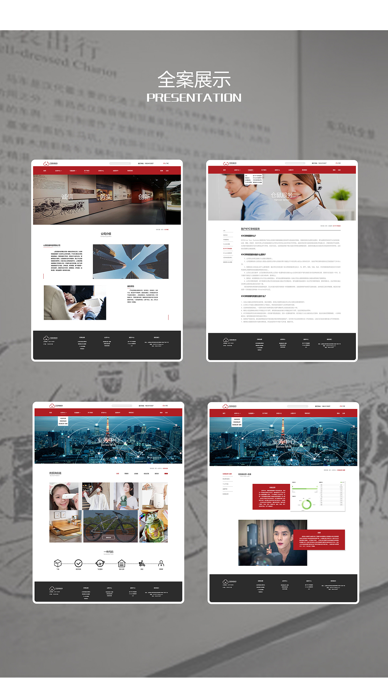 仓鼠跨境电商网页设计（图ZMjcwOTY2MzU2） - 企业官网 - 站酷设计师不吃西红柿o原创素材 - 站酷ZCOOL