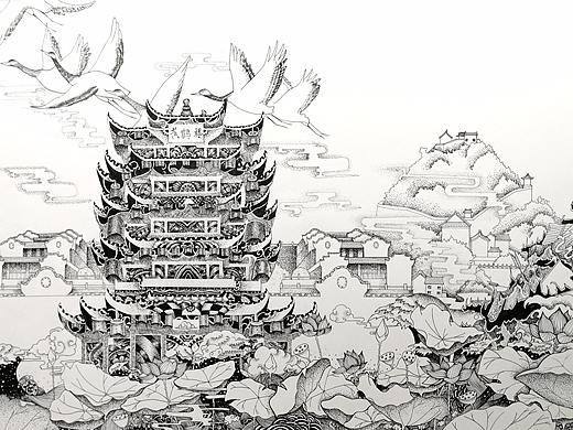一些黑白手绘插画