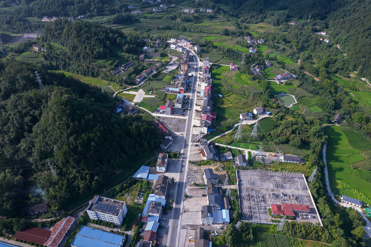沪渝高速宜昌长阳贺家坪互通航拍