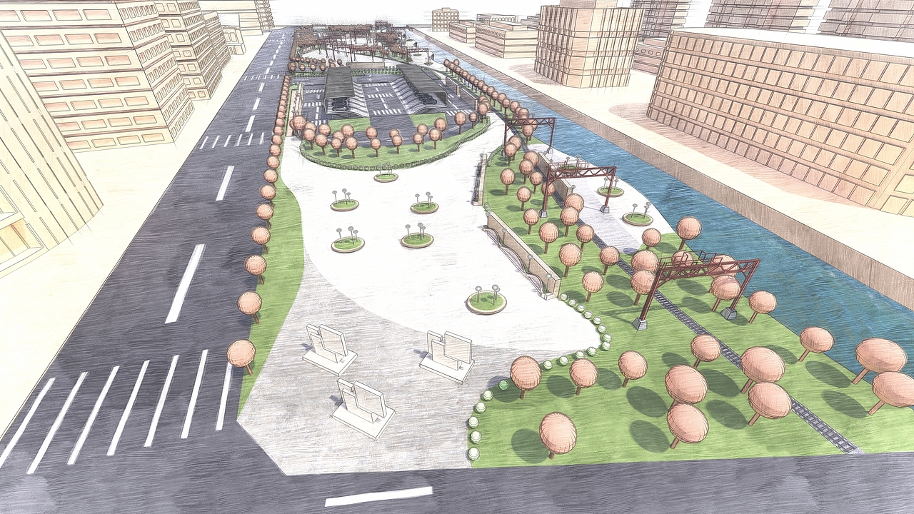 车水马龙——闸北区景观设计