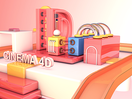  C4D 设计 海报
