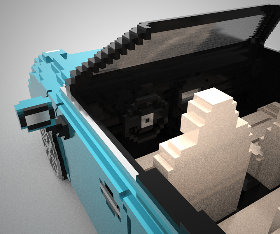 magicavoxel/mini cooper cabrio（图ZNjQ3MTkzMTY=） - 场景 - 站酷设计师carrie_kyo原创素材 - 站酷ZCOOL