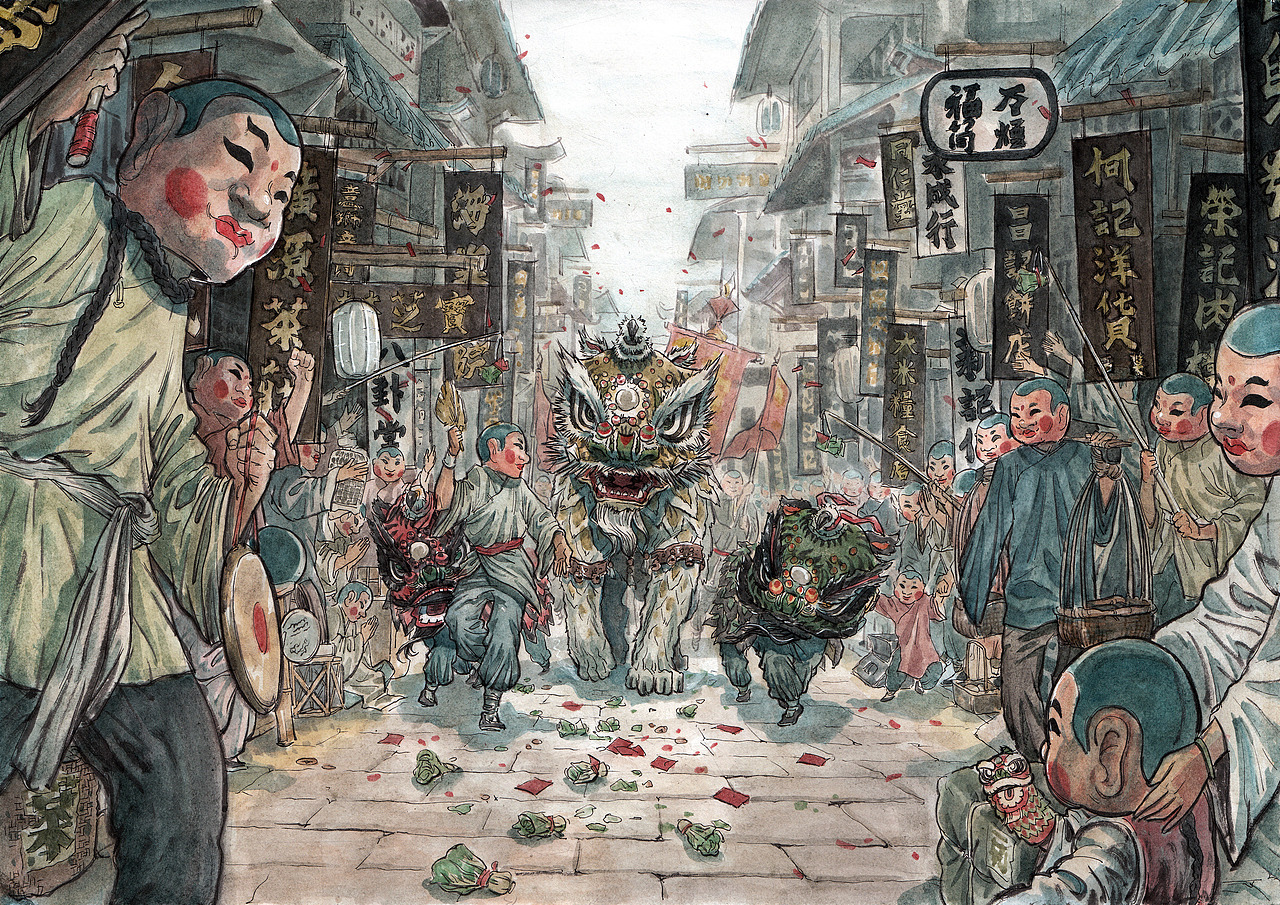 《醒魂》系列绘画作品（图ZMTgxNDAwNzky） - 创作习作 - 站酷设计师何浩斌原创素材 - 站酷ZCOOL