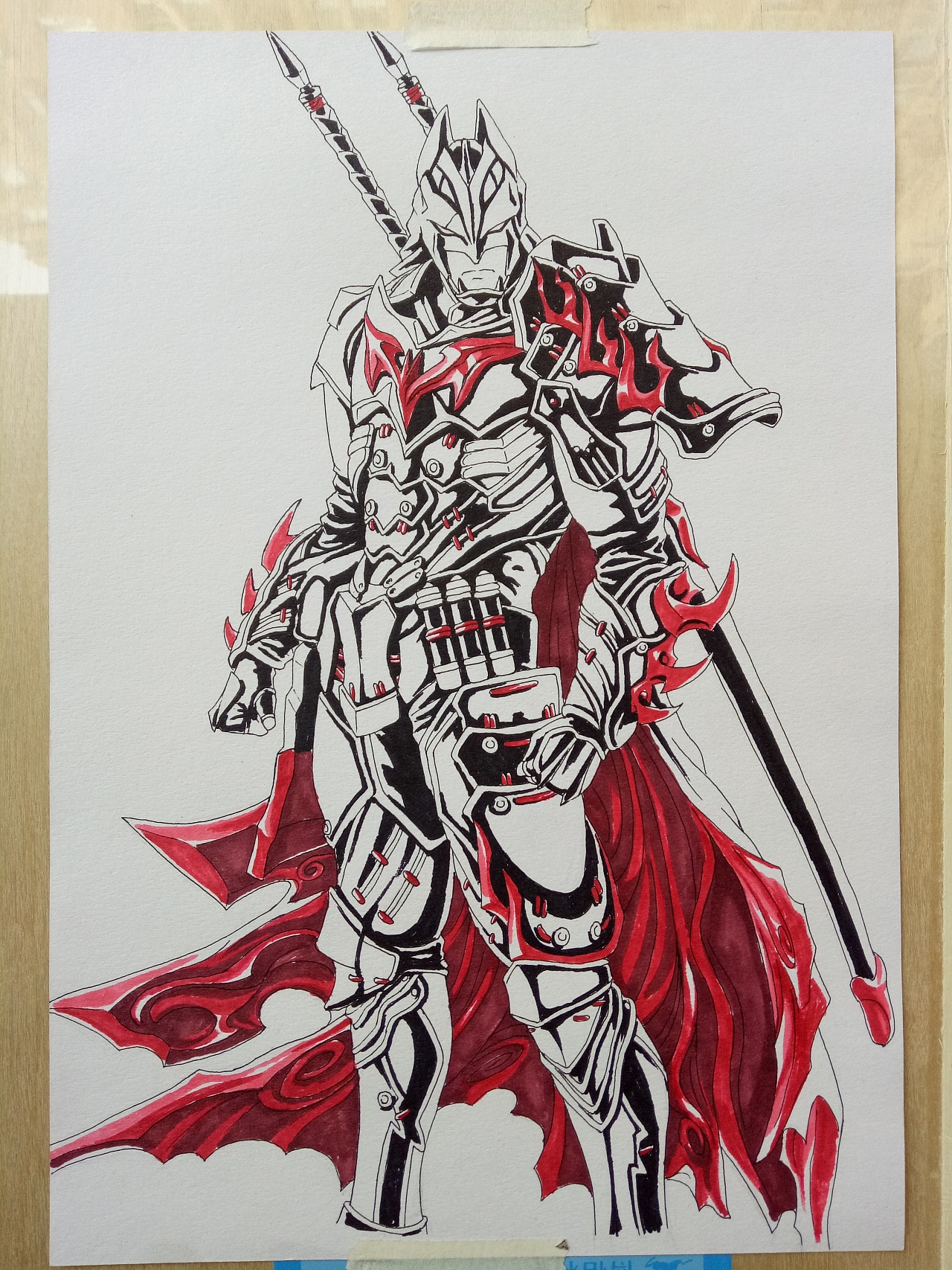 马克笔买不起玩具系列之——pa改武士道蝙蝠侠