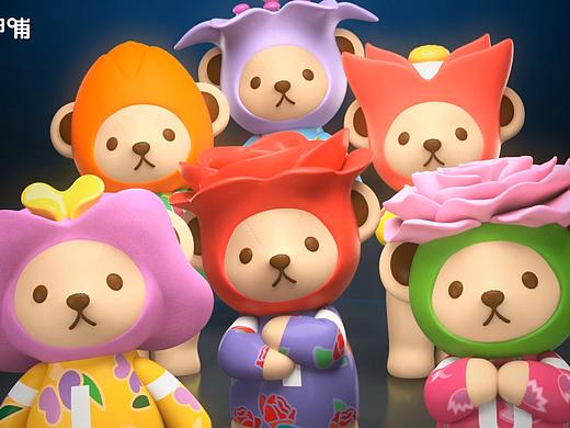 泰迪珍藏X呷脯呷脯 情人节永生花盲盒动画制作