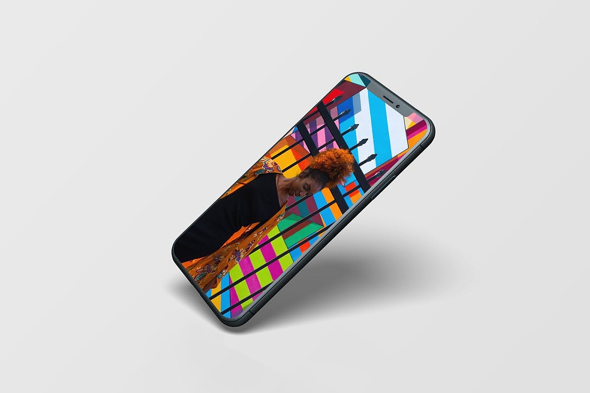 苹果手机样机iphone 11 pro 透视角度手机样机mockups|工业/产品|电子