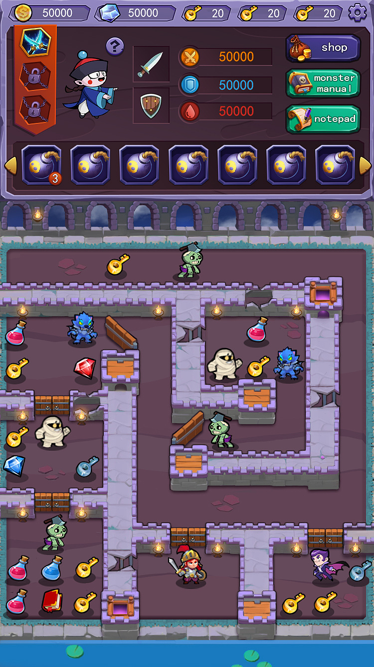 魔塔ui风格设定_pikoe-站酷zcool