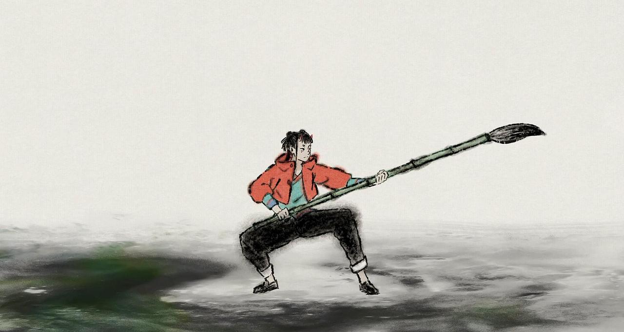 水墨动画-一个牛气冲天的国风动画（图ZMjQ3NzMzOTY4） - 动画片 - 站酷设计师神之鬼六水墨动画原创素材 - 站酷ZCOOL