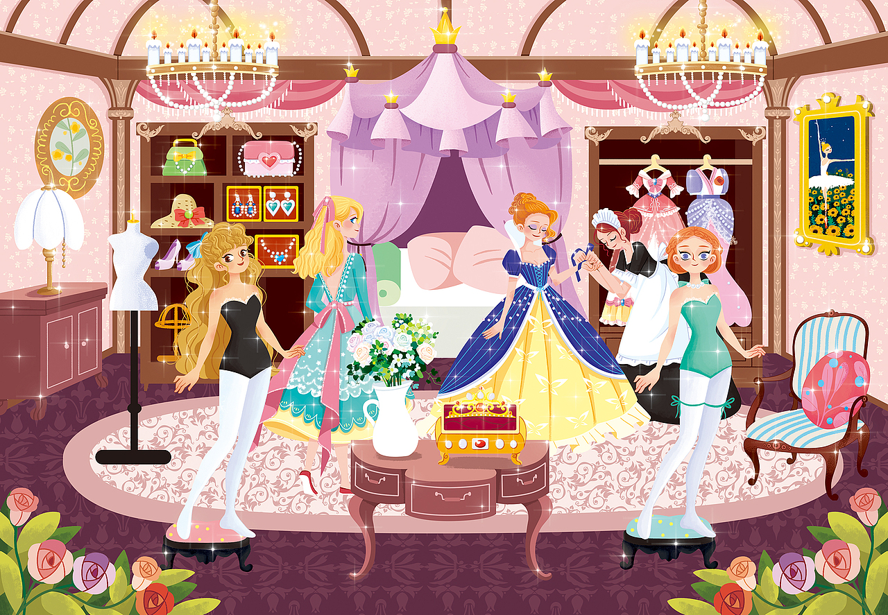 全景创意磁力贴:闪亮闪亮小公主