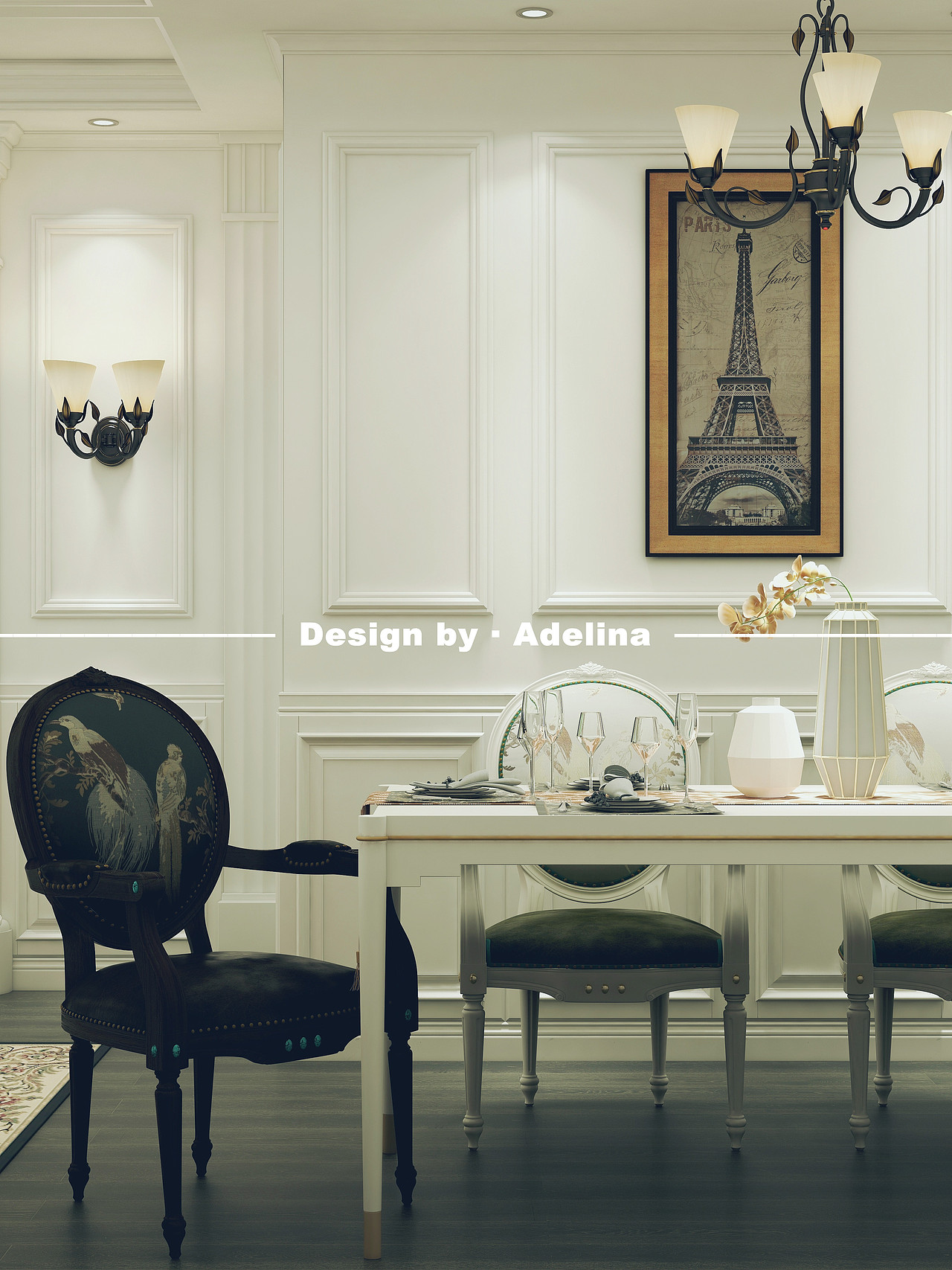 │白鸢·法式轻奢（图ZMTQxNzg5MTQ0） - 家装设计 - 站酷设计师Adelina丶原创素材 - 站酷ZCOOL