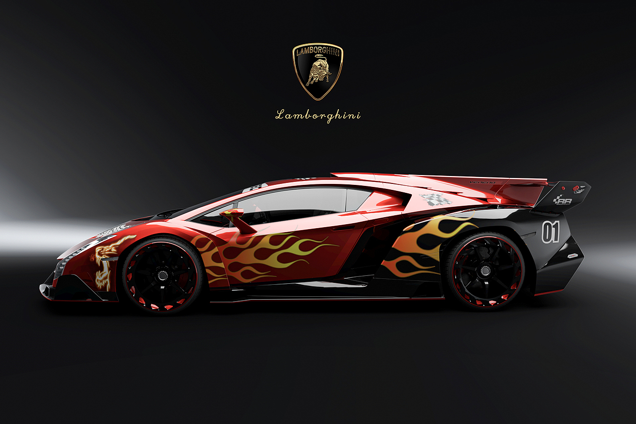 试手：兰博基尼全球限量3台的超级跑车Veneno（图ZMjQxNDE2ODUy） - 机械/交通 - 站酷设计师失去的落梅尼原创素材 - 站酷ZCOOL