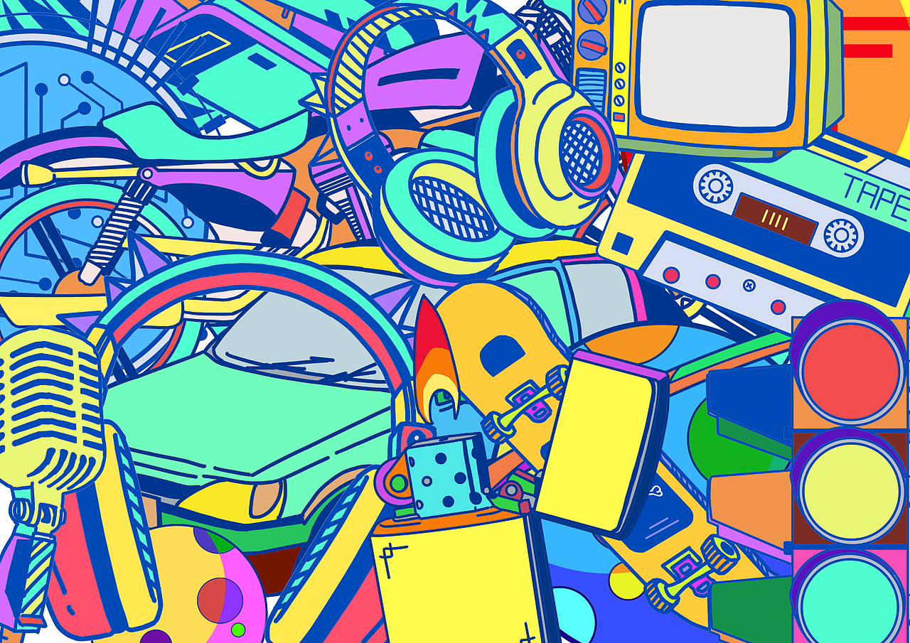 赛博朋克风涂鸦