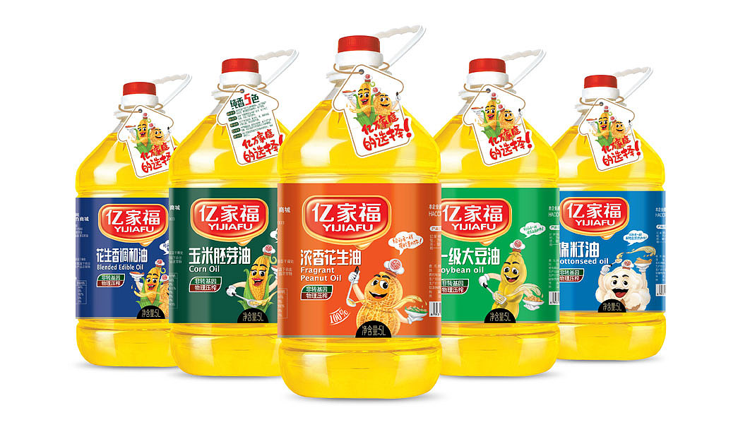 智多邦——亿家福食用油品牌包装设计 食用油包装设计 食品品牌设计 食品包装设计（图ZNjM2OTM2MDg=） - 包装 - 站酷设计师智多邦原创素材 - 站酷ZCOOL