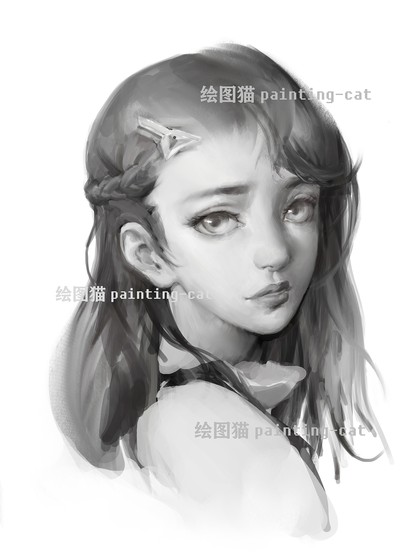 第一期学生的同人素描头像作业 学习时长一个月（图ZMjU2NTUwOTM2） - 艺术插画 - 站酷设计师石老猫原创素材 - 站酷ZCOOL