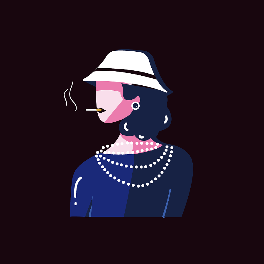 coco小姐（图ZNTM4MzkxMjg=） - 图案 - 站酷设计师mooseer原创素材 - 站酷ZCOOL
