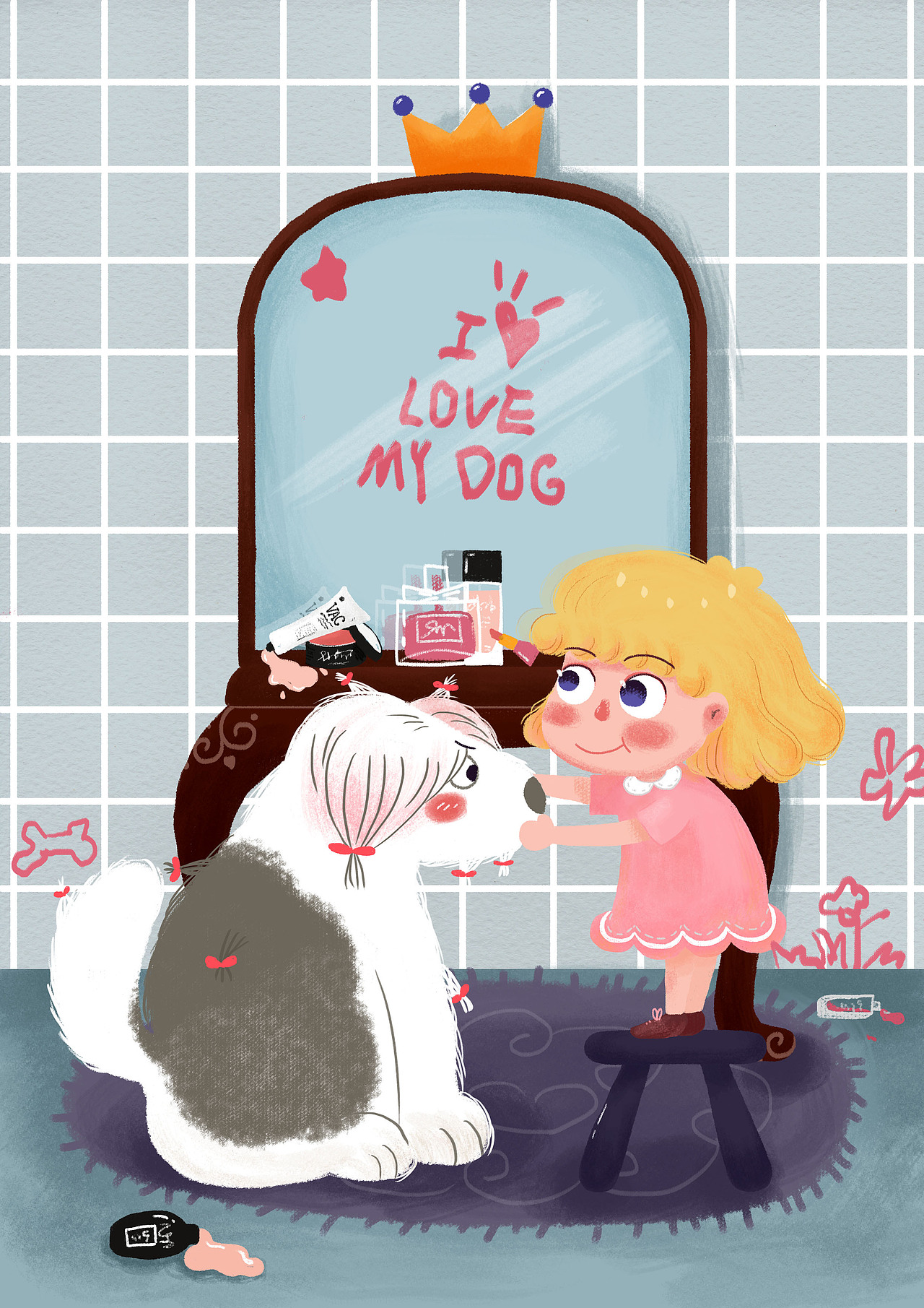 2018忙什么（图ZMTQyNTI0OTE2） - 儿童插画 - 站酷设计师袖真真原创素材 - 站酷ZCOOL