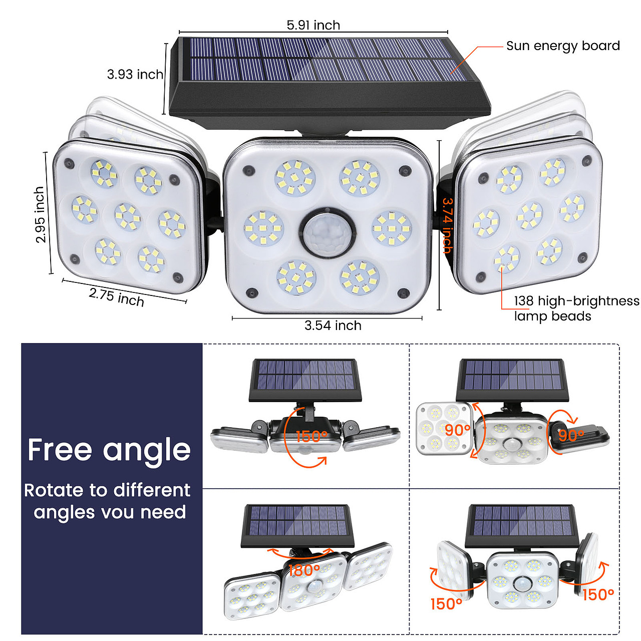 亚马逊户外太阳能灯系列