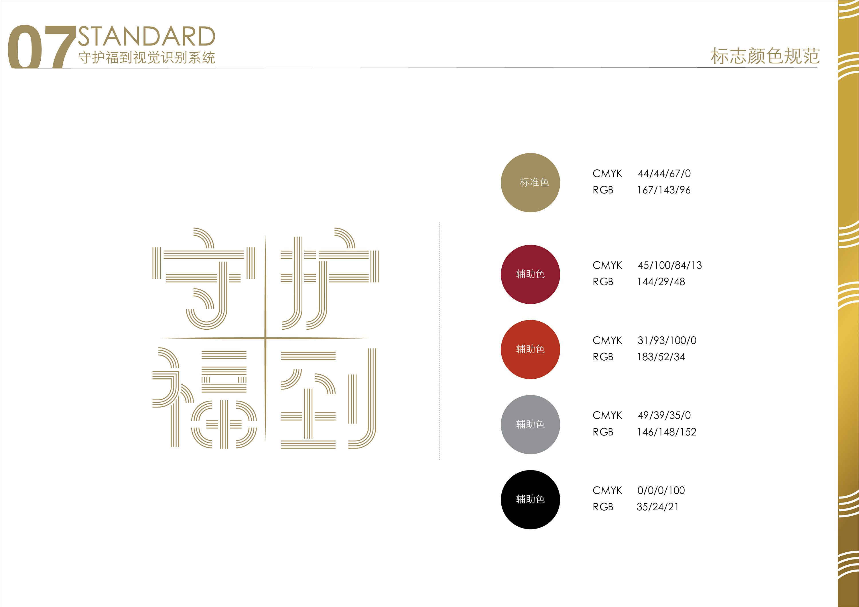 周大福(守护福到)字体设计及vi标准