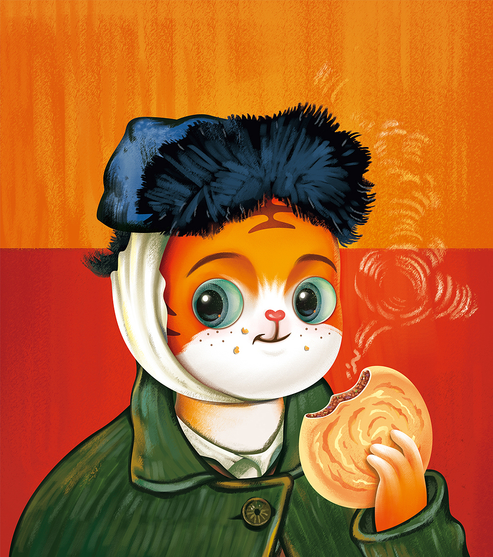 2022虎年新年台历——名画也吃货（图ZMjc5MTczMDM2） - 商业插画 - 站酷设计师虎妞666原创素材 - 站酷ZCOOL