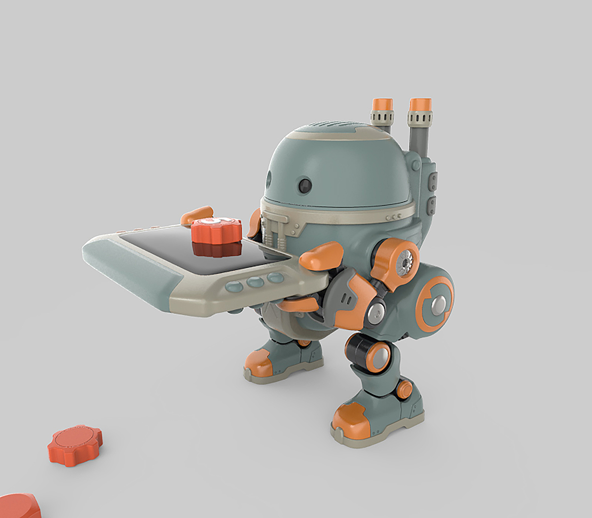 吞物铁甲机器人玩具造型设计