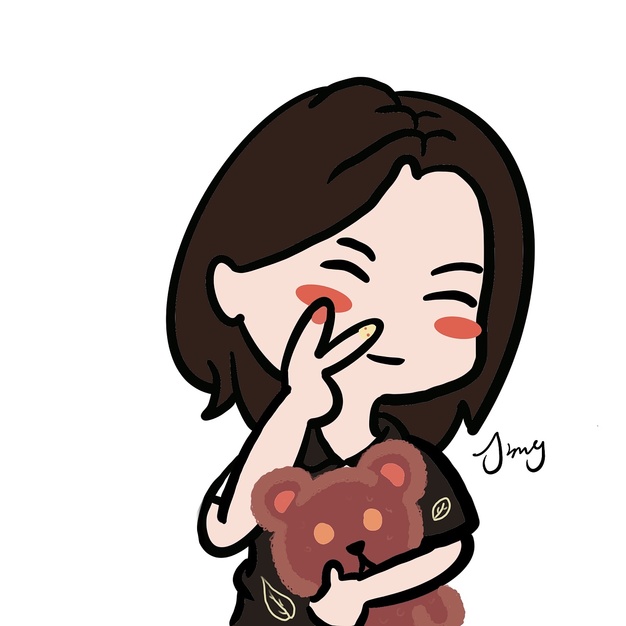 给媳妇画的头像