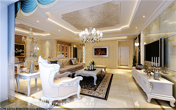 正定天山熙湖装修效果图