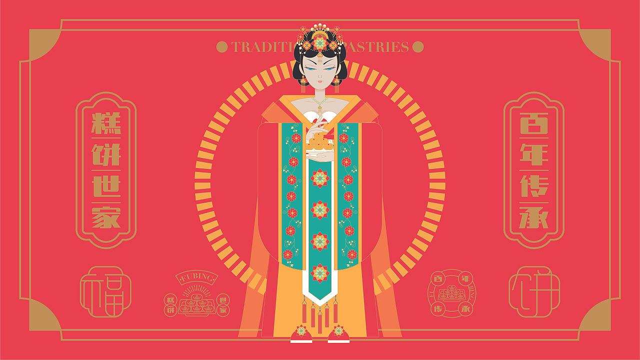 传统糕点包装设计 |福州【福饼】